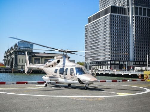 Luxury Helicopter ready to take off