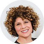 Denise Pane portrait - with her curly brown hair